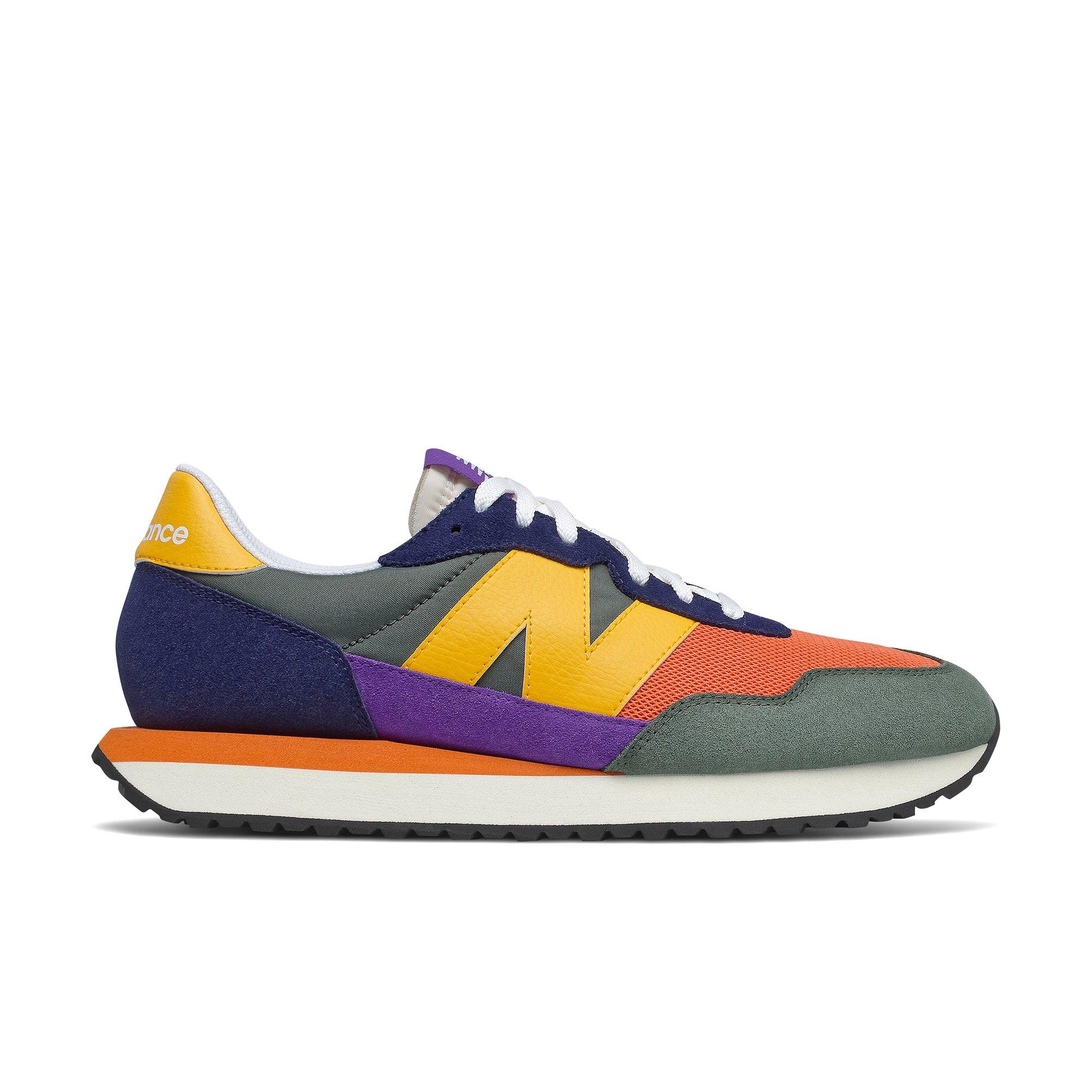 Purple and yellow new balance shop